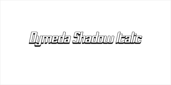 Dymeda Shadow Italic Logo