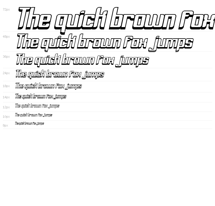 Dymeda Shadow Italic Waterfall