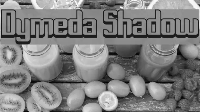 Dymeda Shadow Font examples