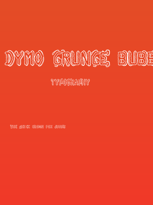 Dymo Grunge Bubble Extras Poster