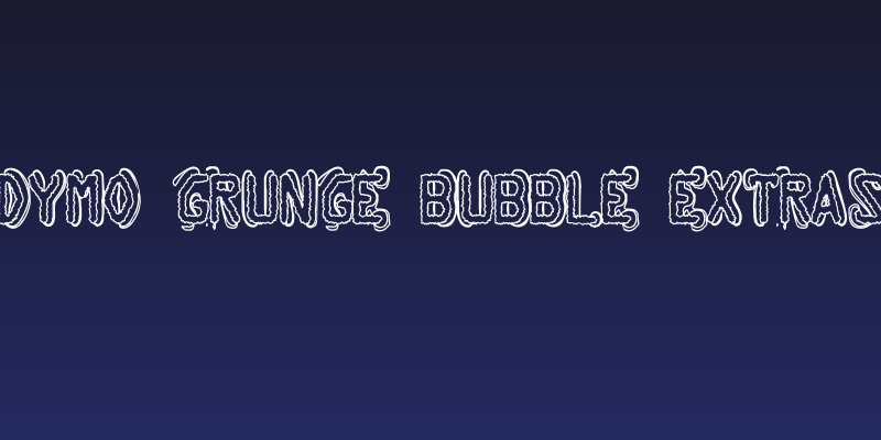Dymo Grunge Bubble Extras Social Header