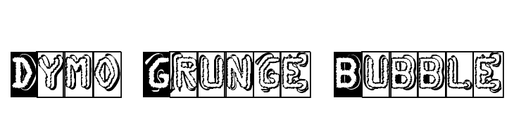 Dymo Grunge Bubble Font
