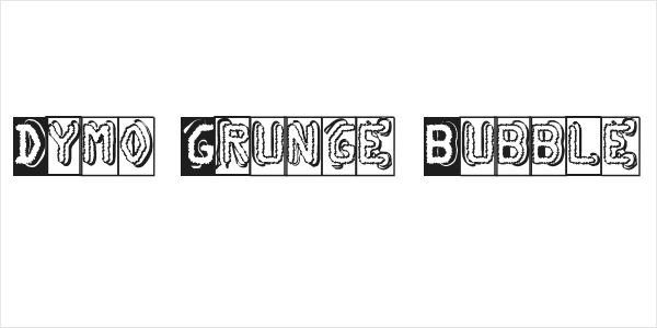 Dymo Grunge Bubble Logo