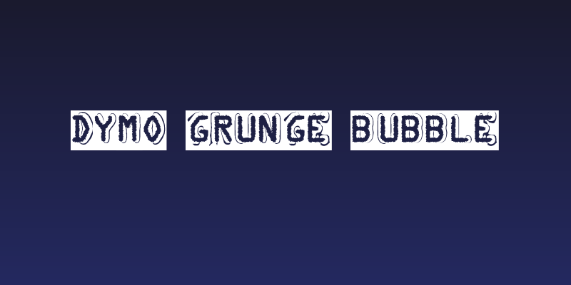 Dymo Grunge Bubble Social Header