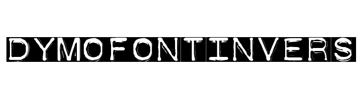 DymoFontInvers  Frei Schriftart Herunterladen