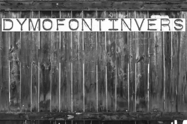 DymoFontInvers Font examples