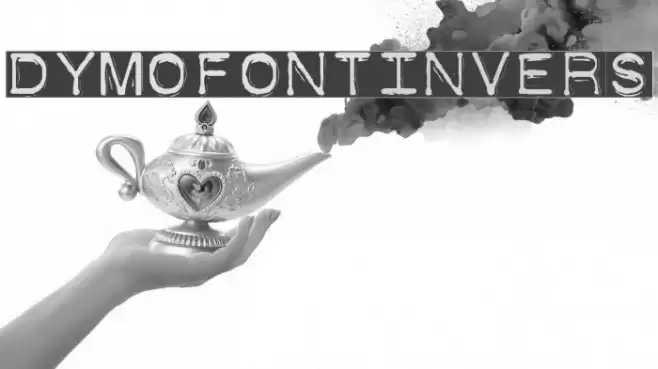 DymoFontInvers Font examples