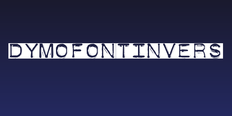 DymoFontInvers Social Header