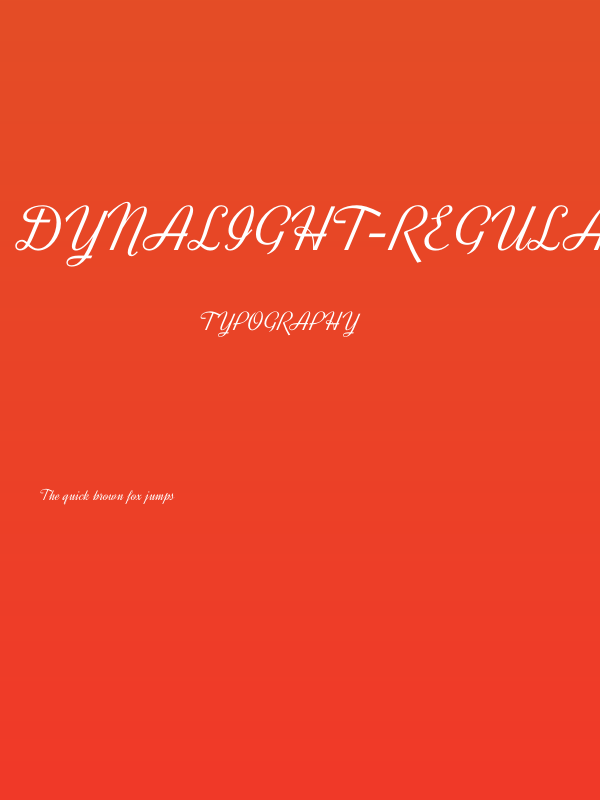 Dynalight-Regular Poster