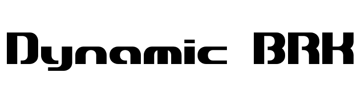 Dynamic BRK  Frei Schriftart Herunterladen