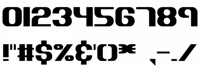 Dynamic BRK Font OTHER CHARS