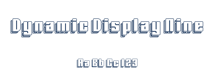 Dynamic Display Nine Font Preview