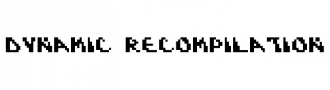 Dynamic Recompilation  フリーフォントのダウンロード
