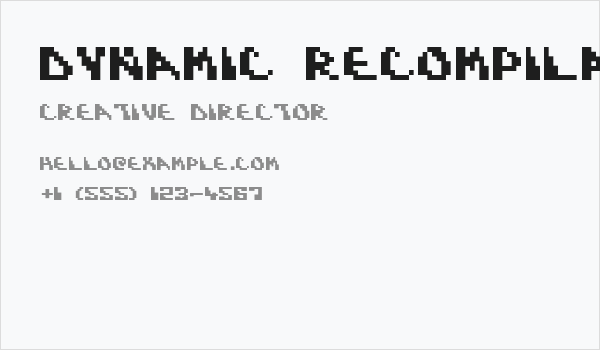 Dynamic Recompilation Business Card