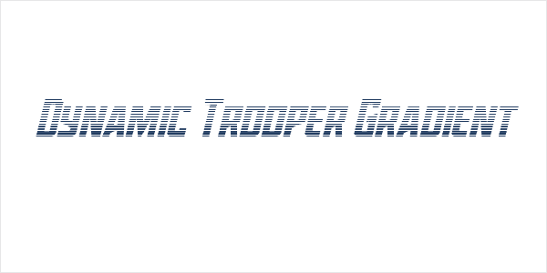 Dynamic Trooper Gradient Logo
