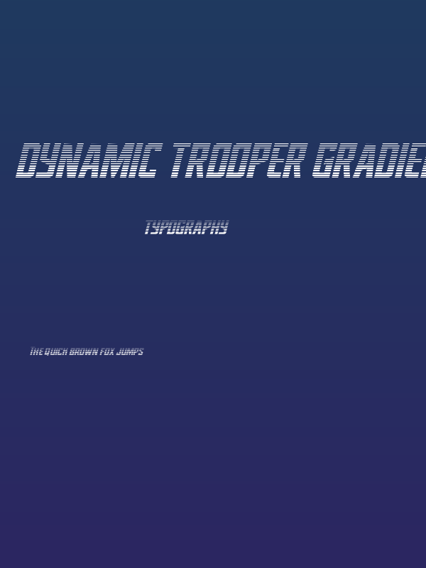 Dynamic Trooper Gradient Poster