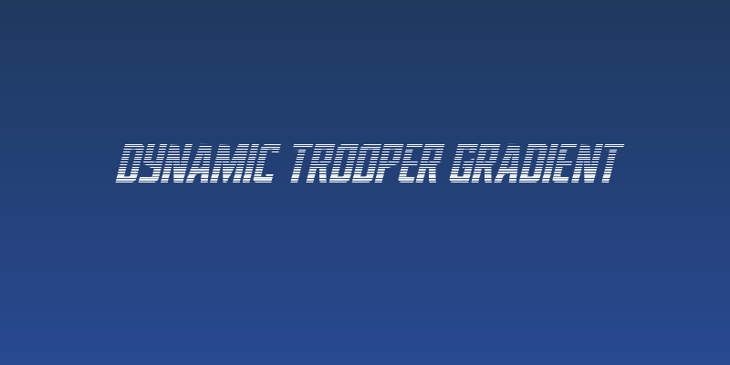 Dynamic Trooper Gradient Social Header