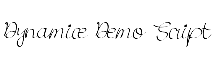 Dynamice Demo Script  les polices de caractères gratuit tlcharger
