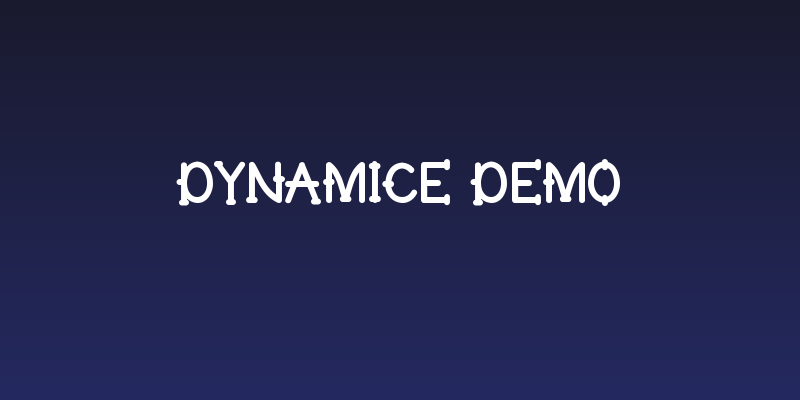 Dynamice Demo Social Header