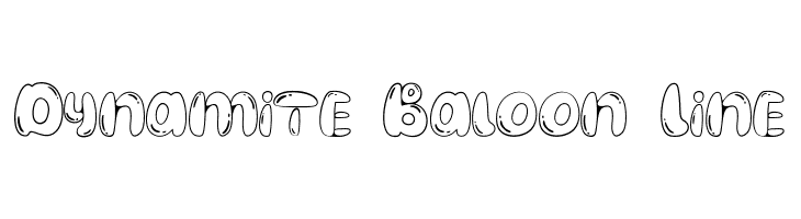 Dynamite Baloon Line  免费字体下载