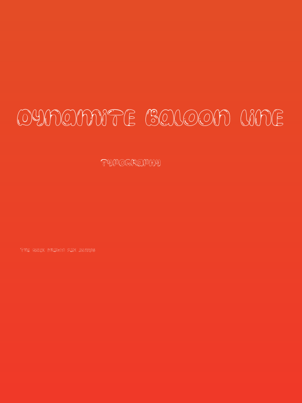 Dynamite Baloon Line Poster