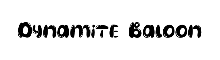 Dynamite Baloon  font caratteri gratis