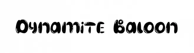 Dynamite Baloon  Frei Schriftart Herunterladen