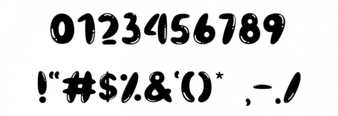 Dynamite Baloon Font OTHER CHARS