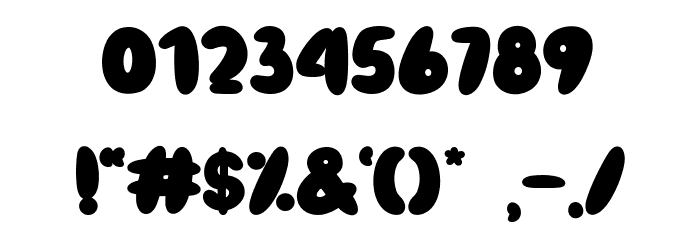 Dynamite Bold Font OTHER CHARS