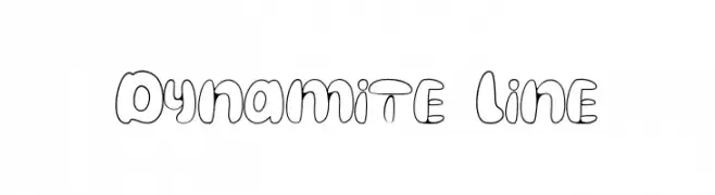 Dynamite Line  Frei Schriftart Herunterladen
