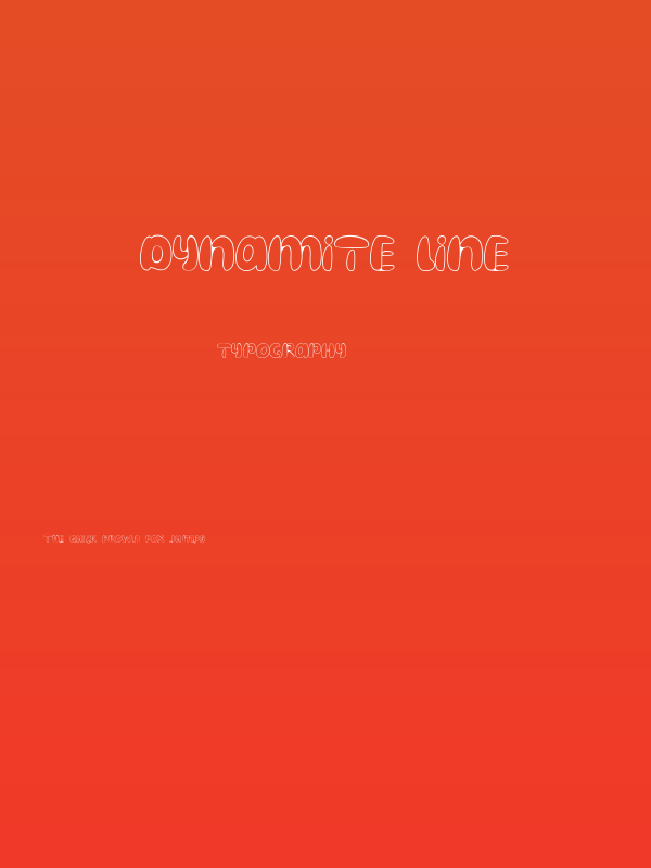 Dynamite Line Poster