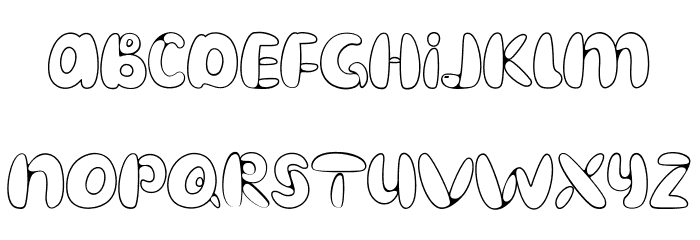 Dynamite Line フォント 小文字