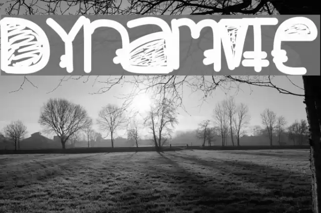 Dynamite Font examples
