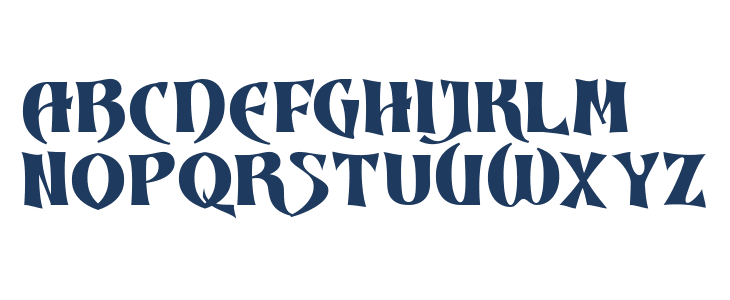 Dynasty Fantasy Demo Black Uppercase