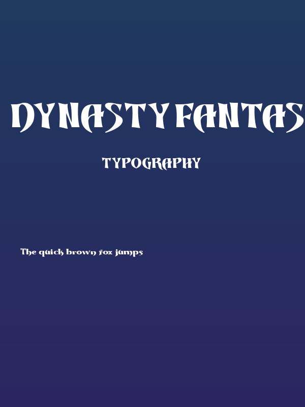 Dynasty Fantasy Demo Black Poster