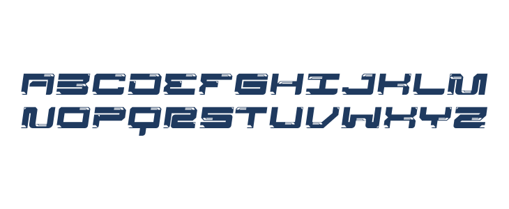 Dynatron Slant Uppercase