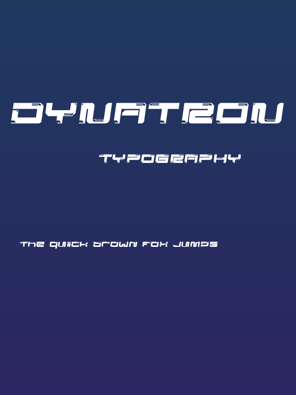 Dynatron Slant Poster