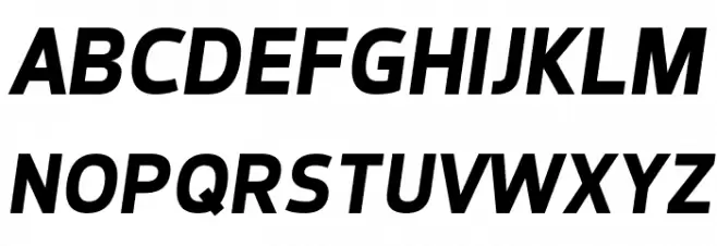 Dyno Bold Italic Schriftart Groß