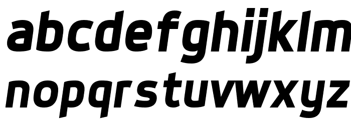 Dyno Bold Italic Font LOWERCASE