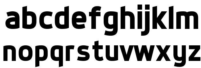 Dyno Bold Schriftart Kleinbuchstaben