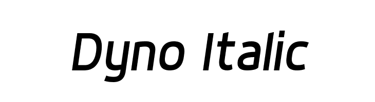 Dyno Italic Font