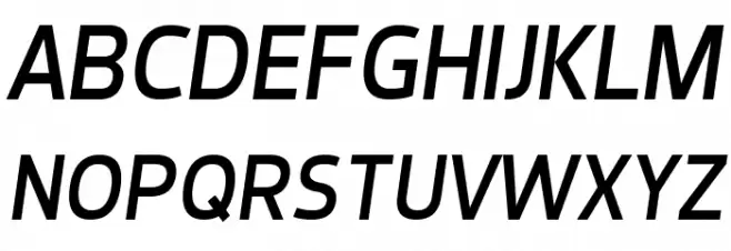 Dyno Italic 字体 大写