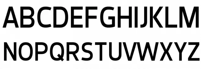 Dyno Regular Schriftart Groß