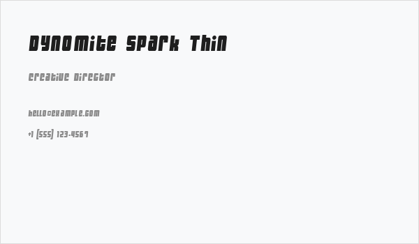Dynomite Spark Thin Business Card