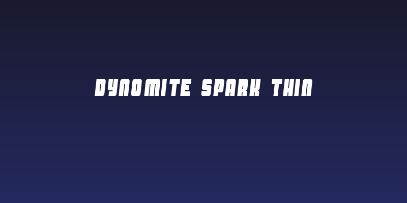 Dynomite Spark Thin Social Header
