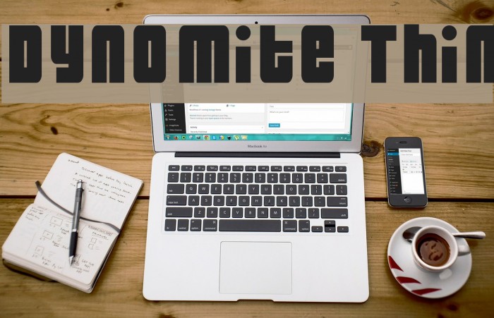 Dynomite Thin Font examples