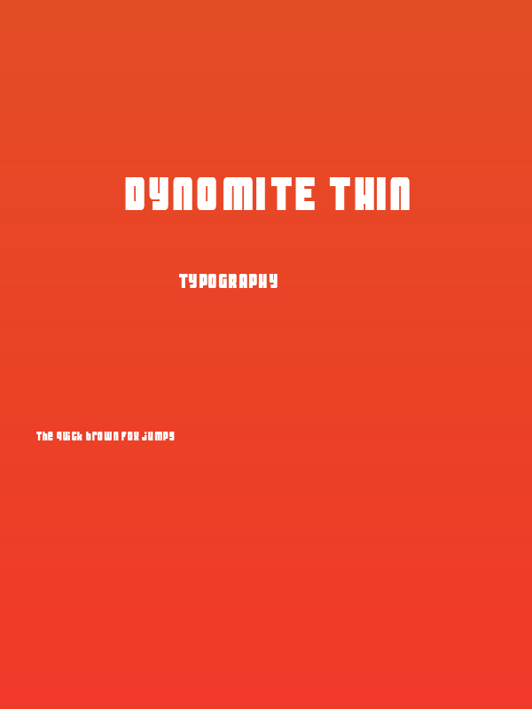 Dynomite Thin Poster