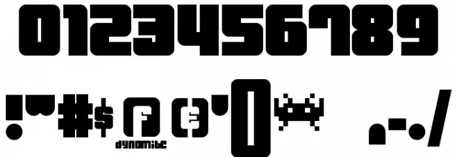 Dynomite Font OTHER CHARS