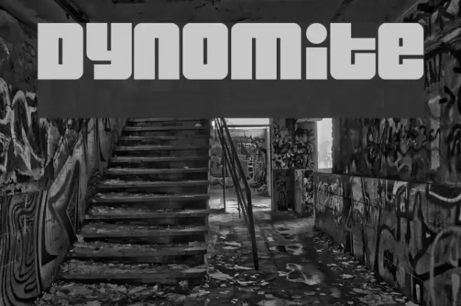Dynomite Font examples