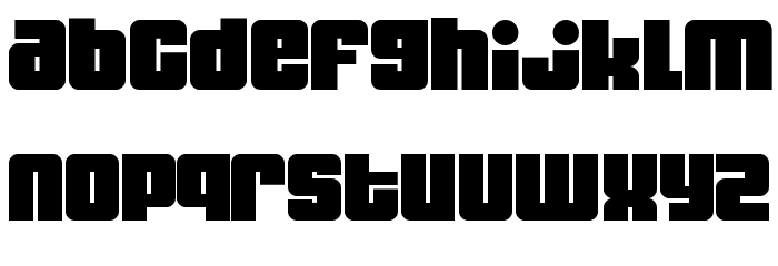 Dynomite Font LOWERCASE